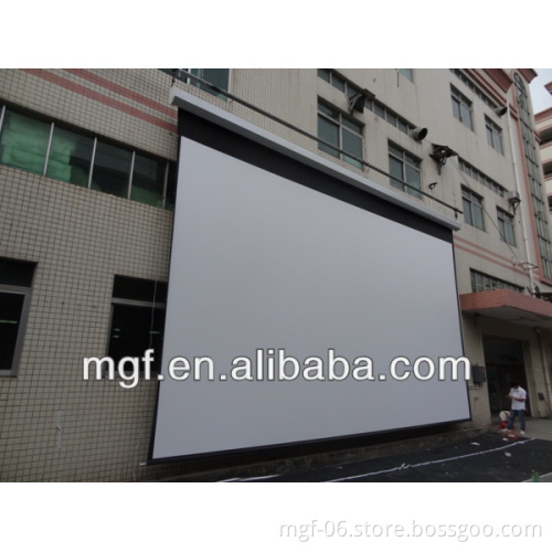300" Large Motorised Projection Screen with Seamless Fabric